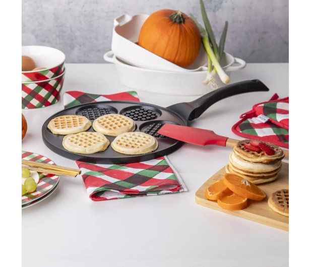 Valdinox Patelnia do placków i jajek 26 cm wafel indukcja - 1611074 - zdjęcie 5